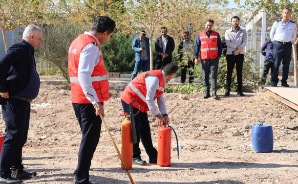 برگزاری کارگاه آموزشی اطفای حریق در منطقه ویژه اقتصادی گرمسار